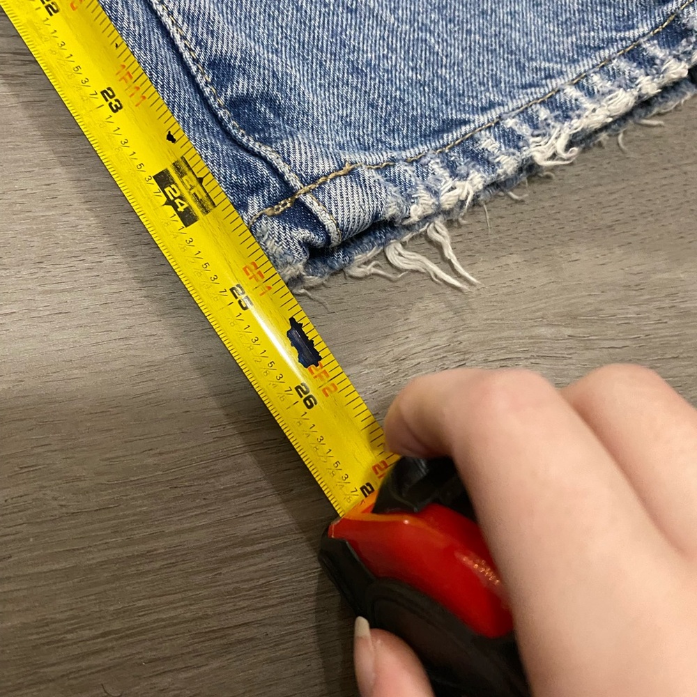 Current / Elliot yours mine straight crop distressed jeans 31 - Picture 12 of 12